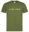 Мужская футболка KIA one love Оливковый фото