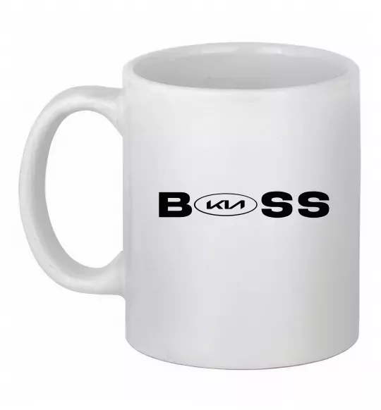 Чашка керамическая KIA Boss Белый фото