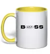 Чашка с цветной ручкой KIA Boss Солнечно желтый фото