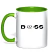 Чашка с цветной ручкой KIA Boss Зеленый фото