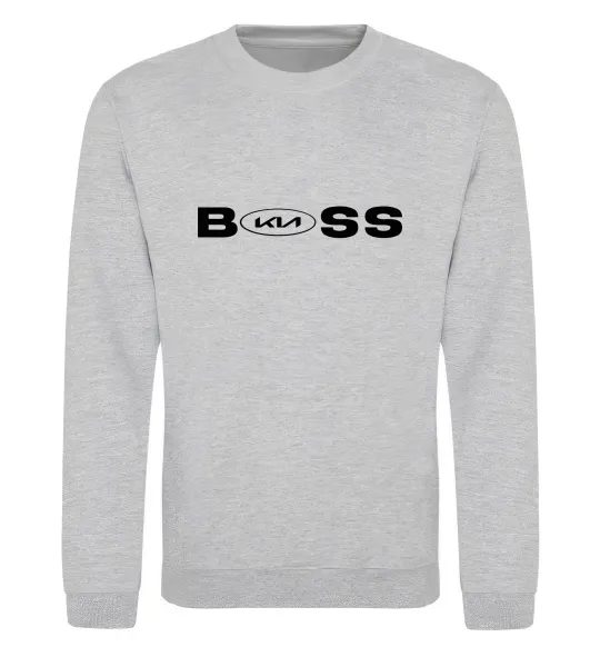 Свитшот KIA Boss Серый меланж фото