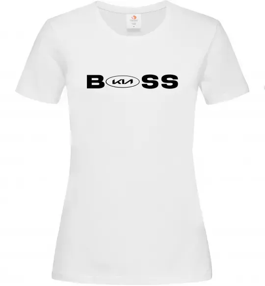 Женская футболка KIA Boss Белый фото