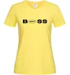 Женская футболка KIA Boss Лимонный фото