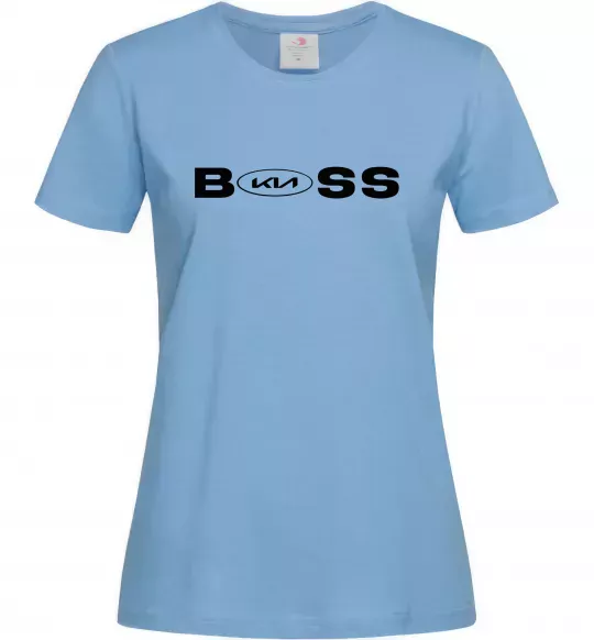 Женская футболка KIA Boss Голубой фото