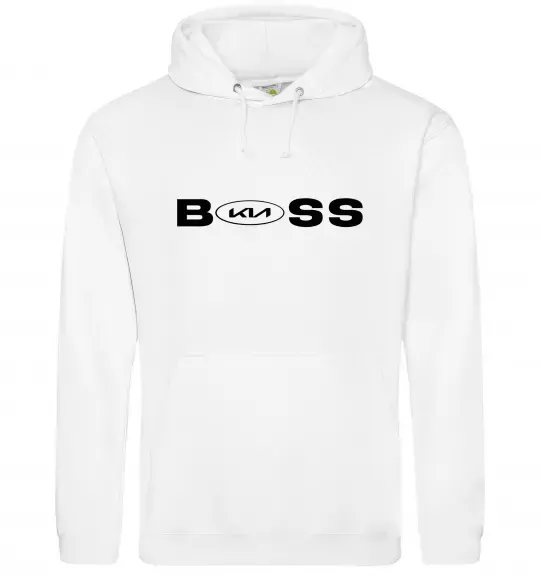 Чоловіча толстовка (худі) KIA Boss Білий фото