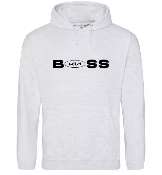 Чоловіча толстовка (худі) KIA Boss Сірий меланж фото