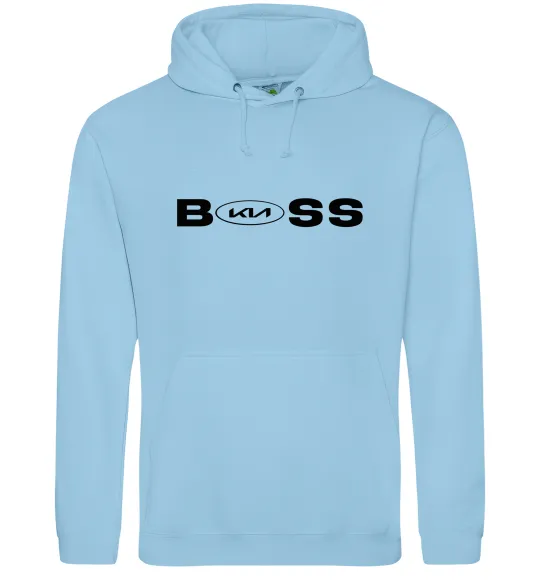 Мужская толстовка (худи) KIA Boss Голубой фото