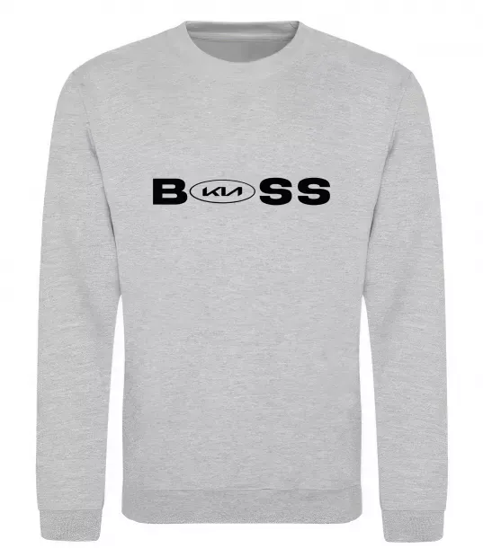 Свитшот KIA Boss Серый меланж фото