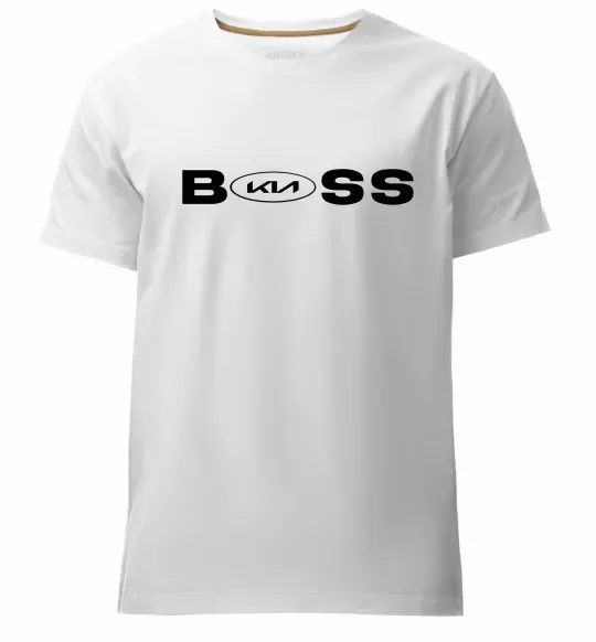 Чоловіча преміум футболка KIA Boss Білий фото