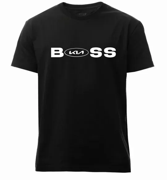 Чоловіча преміум футболка KIA Boss Чорний фото