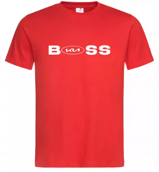 Мужская футболка KIA Boss Красный фото