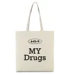 Эко-сумка KIA my drugs Бежевый фото