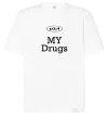 Футболка Оверсайз KIA my drugs Білий Футболка Оверсайз KIA my drugs Білий фото