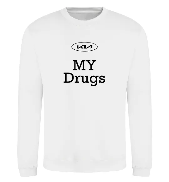 Свитшот KIA my drugs Белый фото