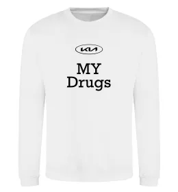 Свитшот KIA my drugs Белый фото