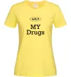 Женская футболка KIA my drugs Лимонный фото
