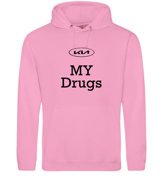 Жіноча толстовка (худі) KIA my drugs Рожевий фото