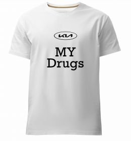 Мужская премиум футболка KIA my drugs Мужская премиум футболка KIA my drugs