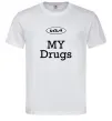 Мужская футболка KIA my drugs Белый Мужская футболка KIA my drugs Белый фото