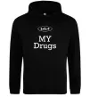 Мужская толстовка (худи) KIA my drugs Черный фото