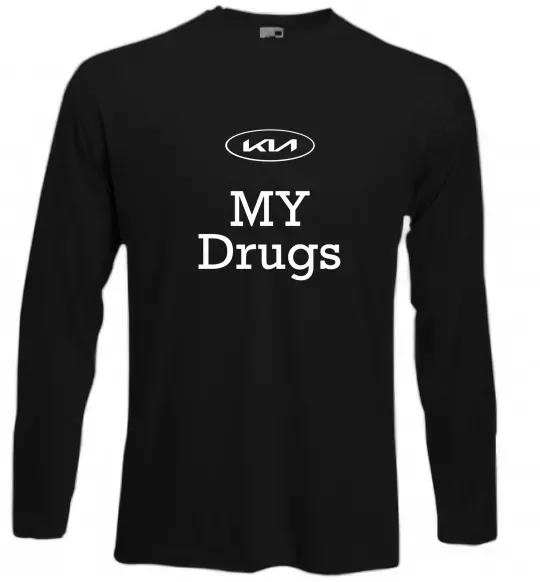 Лонгслив KIA my drugs Черный фото