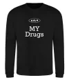 Світшот KIA my drugs Чорний фото