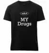 Чоловіча преміум футболка KIA my drugs Чорний фото