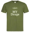 Мужская футболка KIA my drugs Оливковый Мужская футболка KIA my drugs Оливковый фото
