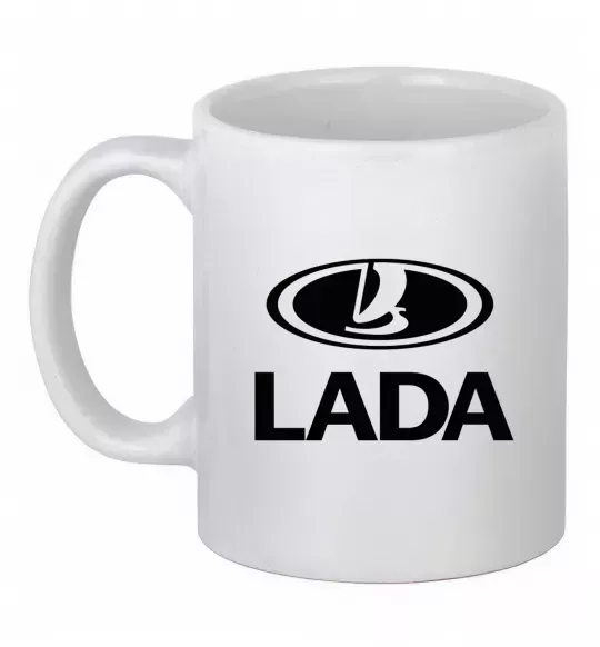 Чашка керамическая Lada logo Белый фото