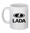 Чашка керамическая Lada logo Белый фото