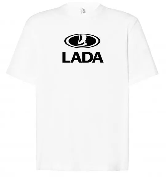 Футболка Оверсайз Lada logo Белый фото
