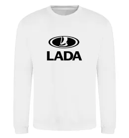 Свитшот Lada logo Белый фото