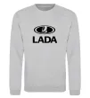 Світшот Lada logo Сірий меланж фото