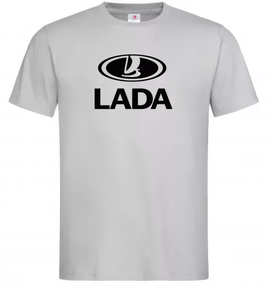 Чоловіча футболка Lada logo Сірий фото