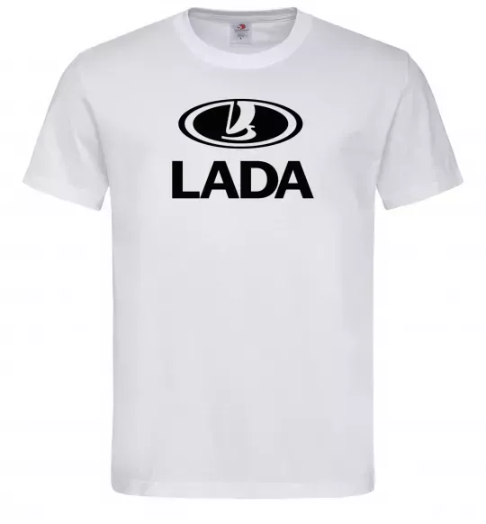 Чоловіча футболка Lada logo Білий фото