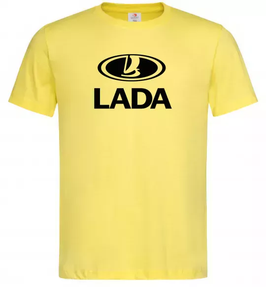 Чоловіча футболка Lada logo Лимонний фото