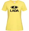 Женская футболка Lada logo Лимонный фото
