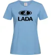 Женская футболка Lada logo Голубой фото