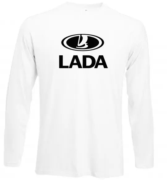 Лонгслів Lada logo Білий фото