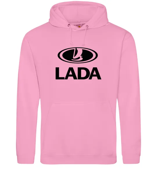 Мужская толстовка (худи) Lada logo Розовый фото