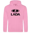 Мужская толстовка (худи) Lada logo Розовый фото