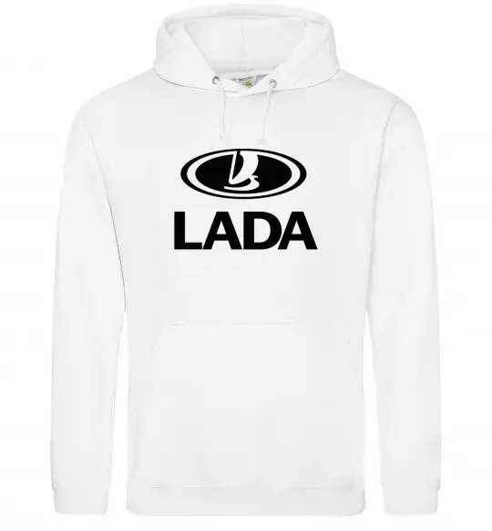 Жіноча толстовка (худі) Lada logo Білий фото