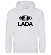 Жіноча толстовка (худі) Lada logo Сірий меланж фото