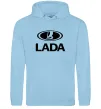 Жіноча толстовка (худі) Lada logo Блакитний фото