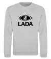 Світшот Lada logo Сірий меланж фото