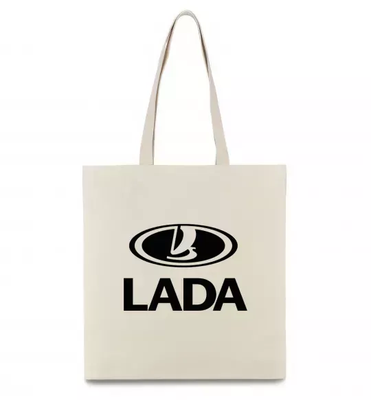 Еко-сумка Lada logo Бежевий фото