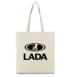 Еко-сумка Lada logo Бежевий фото