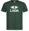 Чоловіча футболка Lada logo Темно-зелений фото