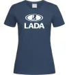 Женская футболка Lada logo Темно-синий фото