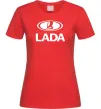 Женская футболка Lada logo Красный фото